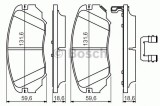 Set placute frana,frana disc SAAB 9-5 (YS3G) (2010 - 2012) BOSCH 0 986 494 632