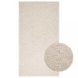 vidaXL Covor &bdquo;ZIZUR&rdquo; crem aspect iută pentru interior și exterior