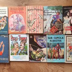 Lot 16 carti pentru copii: Marry Poppins, Comoara din insula, Tarzan, Tom Sawyer