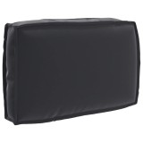 VidaXL Pernă pentru spătar din paleți cu pernă Negru 60 x 40 x 12 cm
