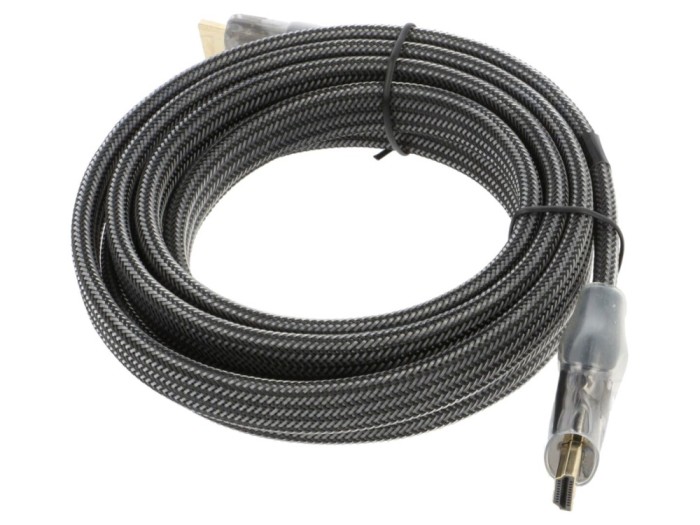 Cablu HDMI 2.0 plat, 2m, textil