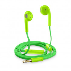 Casti cu Fir Cellularline SLUGSMARTG Microfon Jack 3.5mm Verde foto