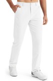 Pantaloni de golf pentru bărbați, elastici, de birou, pantaloni, 76/81/86 cm, cu uscare rapidă, ușori, casual, pantaloni confortabili cu buzunare