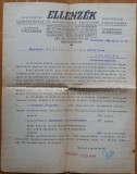 Foaia Ellenzek, Opozitia, Cluj , Koloszvar, 1941