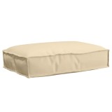 VidaXL Pernă pentru șezut din paleți Bej 60 x 40 x 8 cm Tafeta Oxford