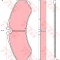 Set placute frana,frana disc RENAULT MASTER II platou / sasiu (ED/HD/UD) (1998 - 2010) TRW GDB1609