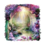 Cumpara ieftin Sticker decorativ, Natura, Mov, 55 cm, 9841ST, Oem