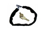 Lant antifurt bicicleta, 2 chei, 80 cm, protectie anti-zgariere, negru