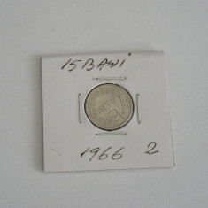 M1 C10 - Moneda foarte veche 18 - Romania - 15 bani 1966
