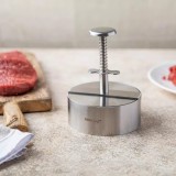 Presa din otel pentru formarea carnii in hamburgeri, diametru 11,4 cm, KingHoff