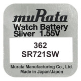 Pachet 10 baterii pentru ceas - Murata SR721SW - 362