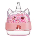 Ascutitoare Unicorn Roz cu Confetti, 5x3x7cm, Plastic, +3 Ani, Ascutit Creioane - Papetarie Birou Fete