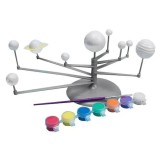 Cumpara ieftin Set de asamblare si pictura pentru copii,sistemul solar,8 planete,7 culori,pensula,suport