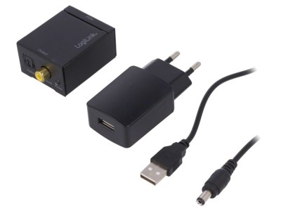 Convertor Analogic-Digital 5V RCA Negru foto