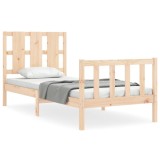 Cumpara ieftin Cadru pat fara saltea, 100x200 cm, lemn masiv pin