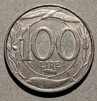 100 lire Italia - 1994 foto