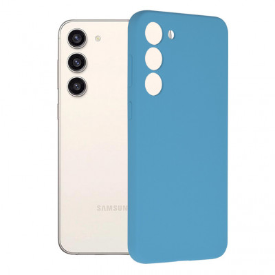 Husa pentru Samsung Galaxy S23 Plus, Techsuit Soft Edge Silicone, Denim Blue foto