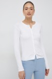 United Colors of Benetton cardigan din bumbac femei, culoarea alb, light