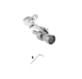 Cumpara ieftin Fluier auto pentru toba, imitator Turbo, 10.7 x 2.5 cm, pentru evacuari drepte, gri, Oem