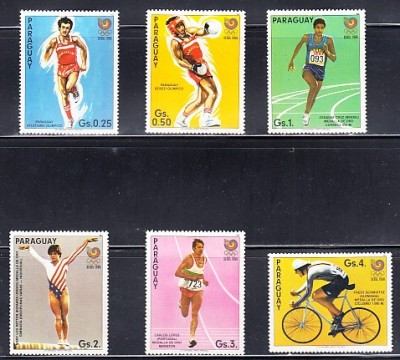 A12 S5 10 - Timbre foarte vechi - Paraguay - Jocurile olimpice - Seul 1988 foto