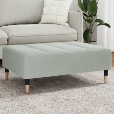 vidaXL Taburet, gri deschis, 77x55x31 cm, catifea 4007393