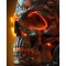 Sticker decorativ, Craniu, Portocaliu, 85 cm, 6551ST