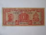 Rară! Honduras 1 Lempira 1961 in stare foarte buna
