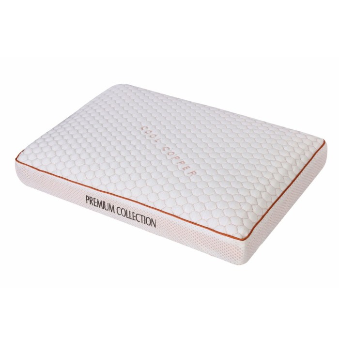 Perna pentru dormit, Cool Cooper, 100 % poliester + memory foam, 40 x 60 cm