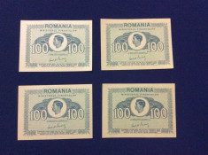 Bancnote Romania - Lot bancnote Regele Mihai - 100 lei 1945 - UNC foto