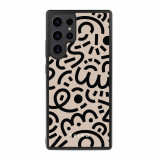 Husa Samsung Galaxy S23 Ultra - Skino Doodle, negru bej