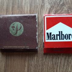 Lot doua cutii de chibrituri Marlboro si Hotel Princess