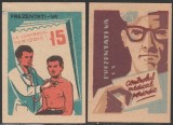 1963 Romania - Set 2 etichete de chibrituri romanesti Controlul medical periodic
