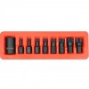 Set 9 Biti Impact Spline Yato YT-10663, Adaptor 1/2&quot;, Cr-Mo (6-18mm)