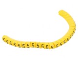 Markere de Marcaj PVC Galbene 2,5-5mm