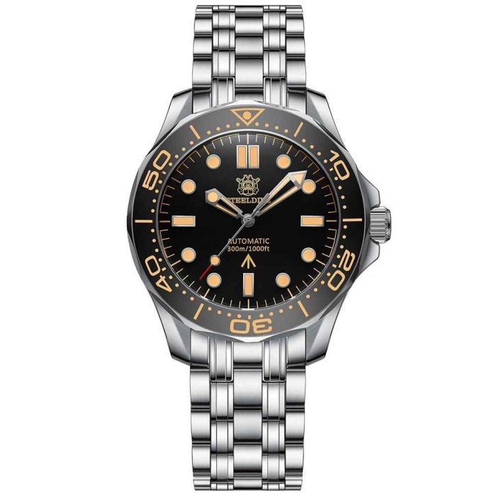 Ceas automatic de scufundari STEELDIVE SD1957, 42 mm, NH35, cristal safir, 30 ATM, otel inoxidabil 316L, Swiss luminous
