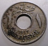 J.435 EGIPT EGYPT WWI PROTECTORAT BRITANIC HUSSEIN KAMIL 1 MILLIEME 1917 H