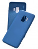 Huse silicon antisoc cu microfibra interior Samsung Galaxy S9 , Albastru, Husa