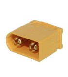 Mufa alimentare DC XT60 tata 30A 2 pini pe cablu lipire galbena