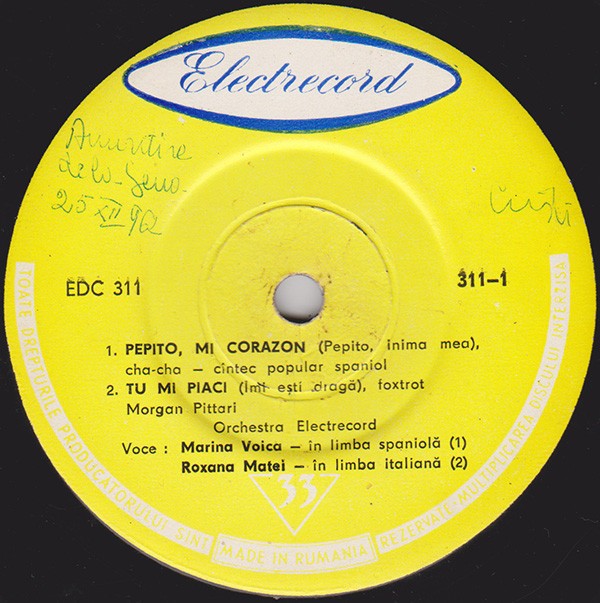 M.Voica_R.Matei_C.Drăghici_L.Slaveanu - Pepito Mi Corazon_Gelosia_Caramba (7&quot;)