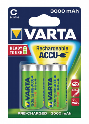 Set acumulatori Varta R14 C 3000mAh Ready2Use Varta 2buc/blister foto