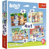 Puzzle trefl 4in1 bluey si lumea ei