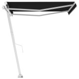Cumpara ieftin Copertina autonoma retractabila manual, antracit, 350x250 cm