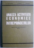 Analiza activitatii economice a intreprinderilor. Manual pentru licee de specialitate (Anul IV) &ndash; V.V. Protopopescu