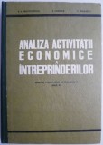 Analiza activitatii economice a intreprinderilor. Manual pentru licee de specialitate (Anul IV) &ndash; V.V. Protopopescu