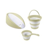 Set 3 in 1 cu suport anatomic pentru cadita - Verde Eco PlayLearn Toys