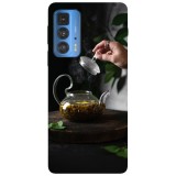Husa compatibila cu Motorola Edge 20 Lite model Tea time, Silicon, TPU, Viceversa, Transparent, Carcasa