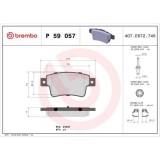 Placute frana Opel Corsa D (S07) 07.06-04.15, Spate, BREMBO