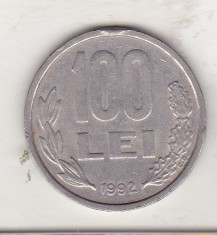 bnk mnd Romania 100 lei 1992 , varianta 1