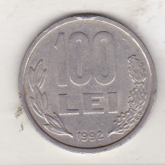 bnk mnd Romania 100 lei 1992 , varianta 1