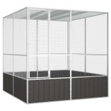 Cumpara ieftin Colivie pasari antracit 213,5x217,5x211,5 cm otel galvanizat